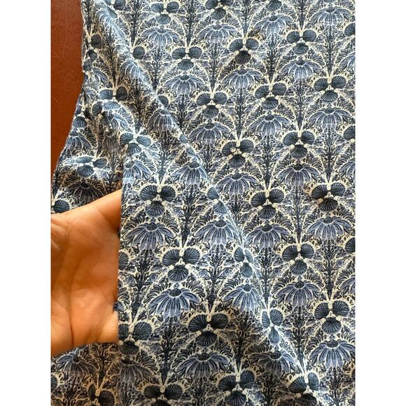 Fat Face Jersey Dress Blue Floral Cotton Modal Size 10 Pockets A-Line - Picture 6 of 10